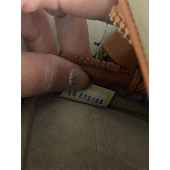 Vintage Dooney & Bourke Mini Cavalry Crossbody  Taupe/British Tan - Picture 7 of 7